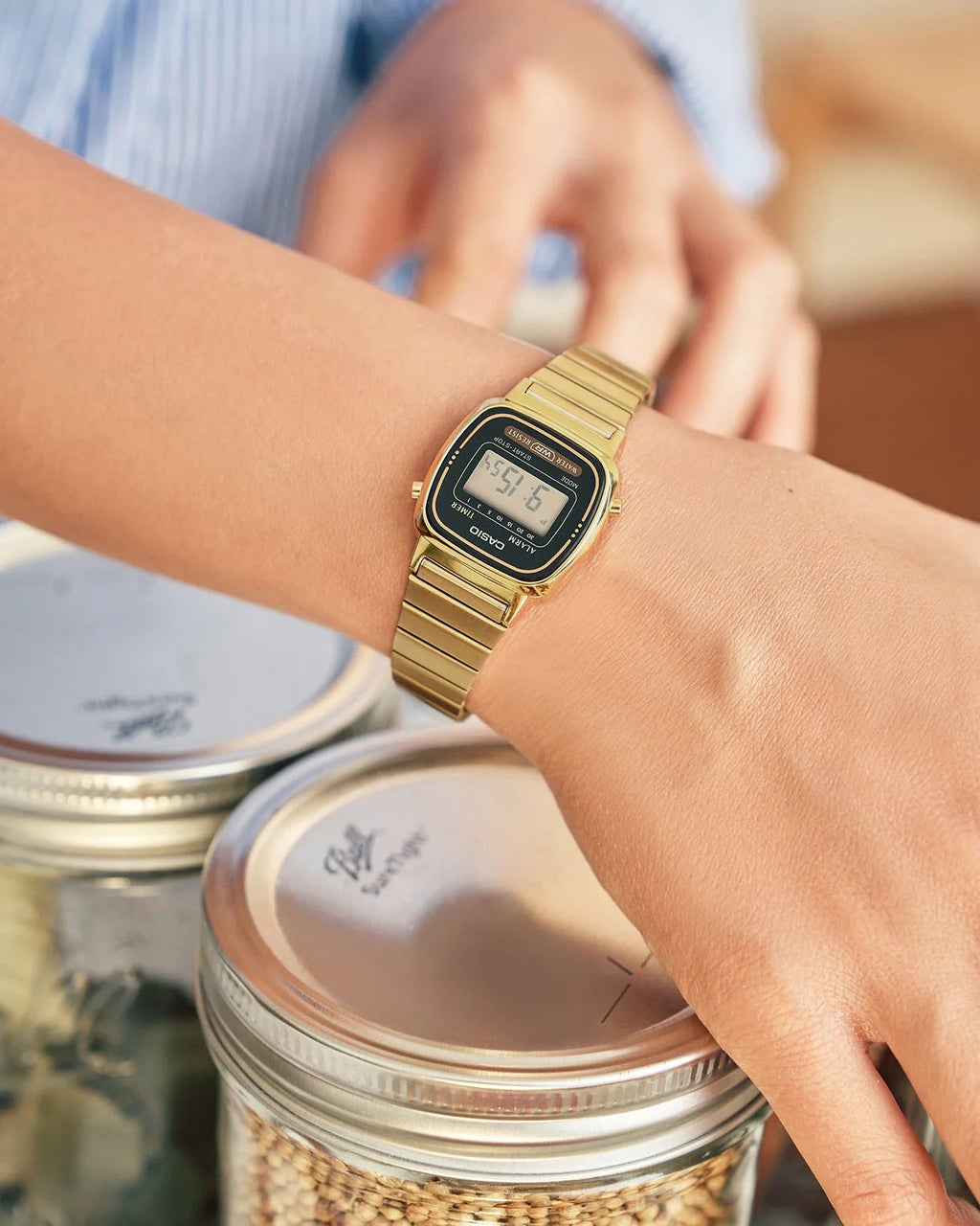 CASIO LA670WGA-1DF Vintage Women Watch