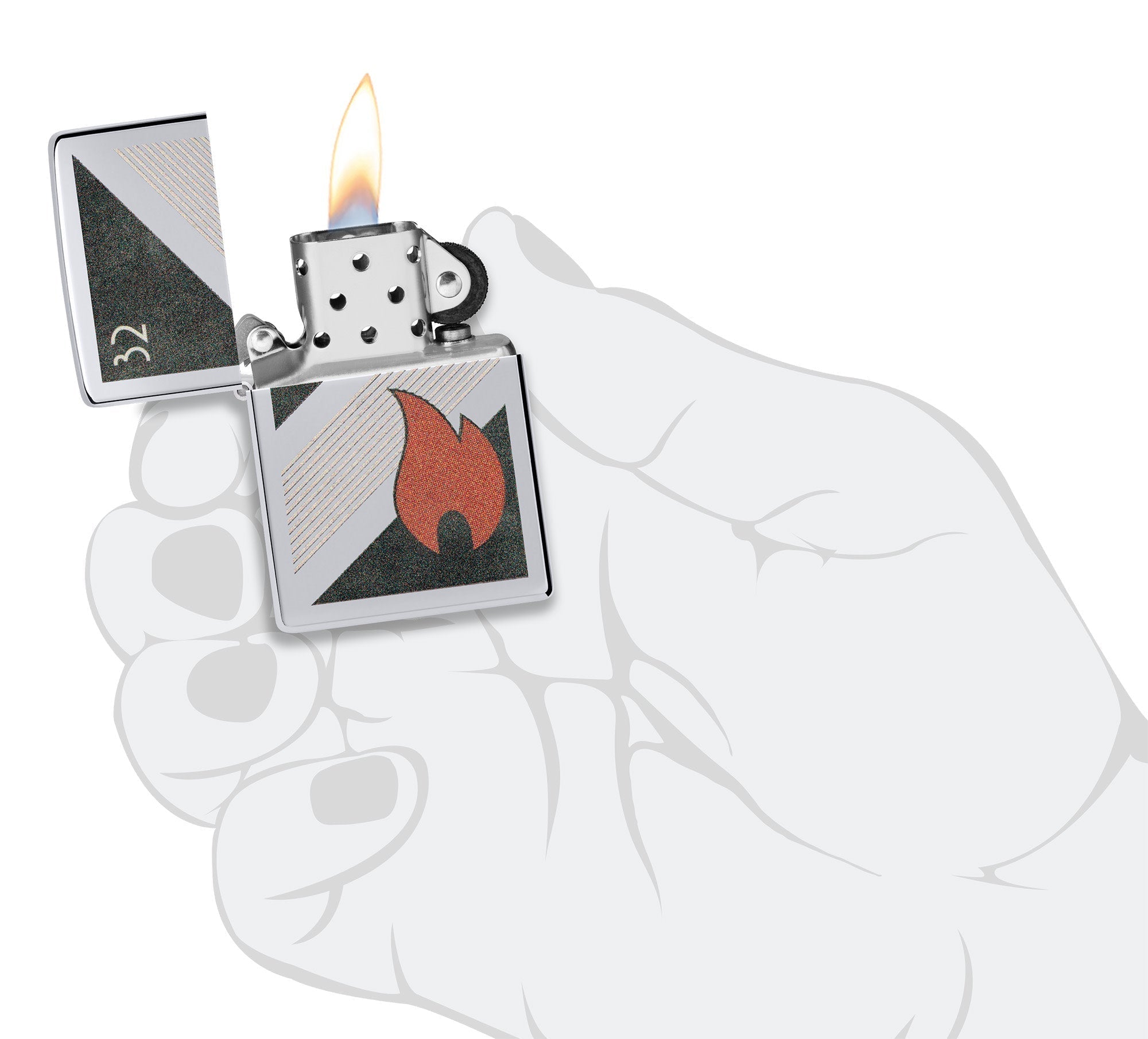 Zippo 32 Flame Design 48623