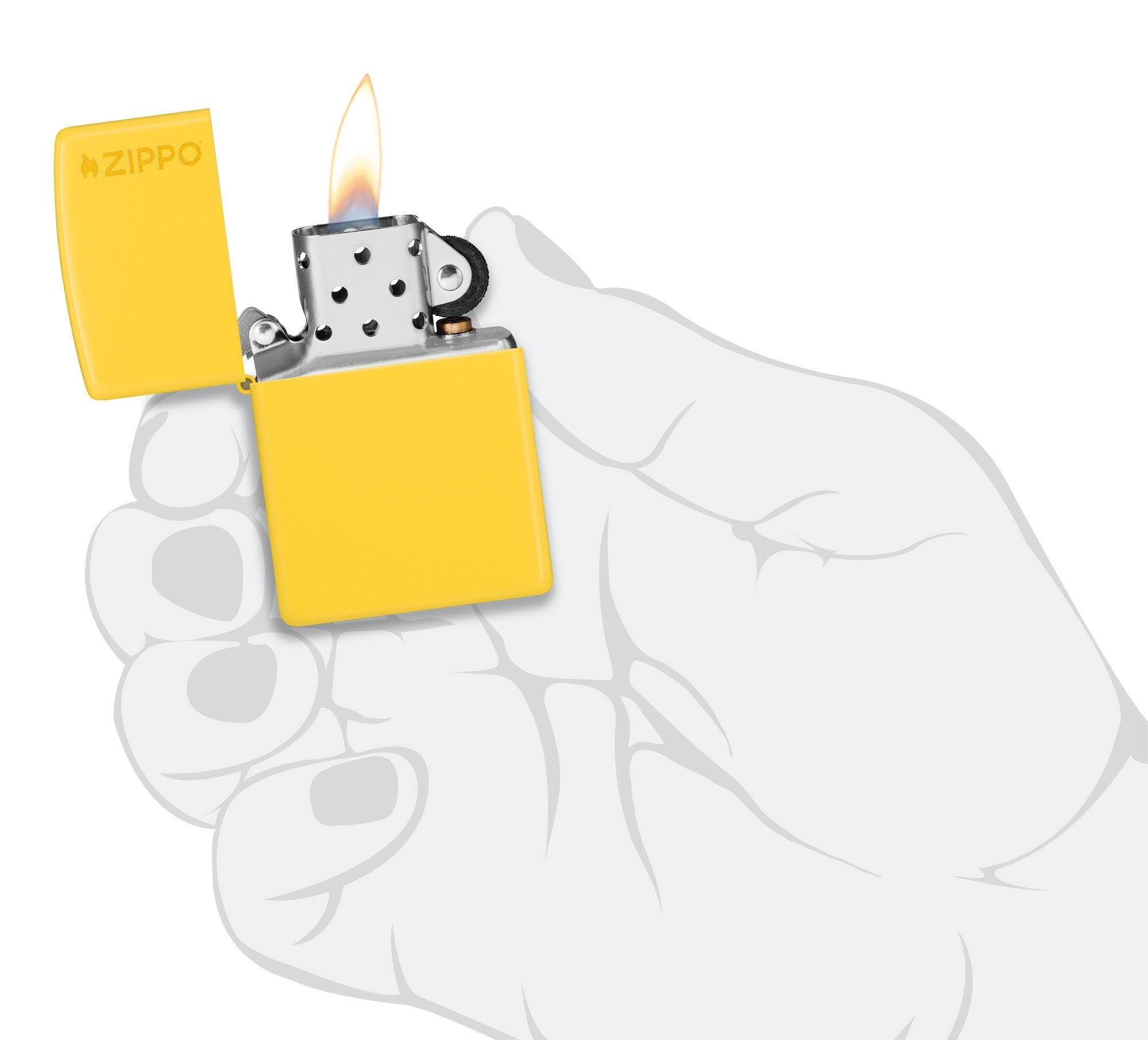 Classic Sunflower Zippo Logo 46019ZL