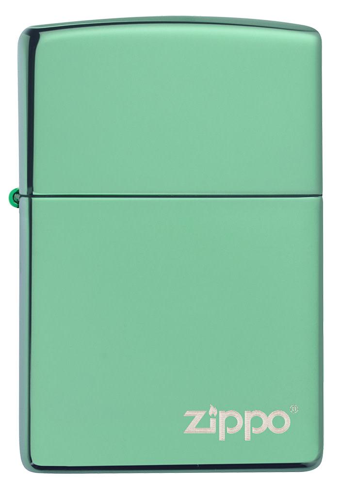Classic High Polish Green Zippo Logo - 28129ZL