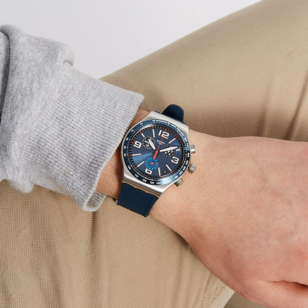 SWATCH Blue Grid YVS454