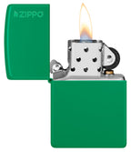 Classic Grass Green Matte Zippo Logo 48629ZL