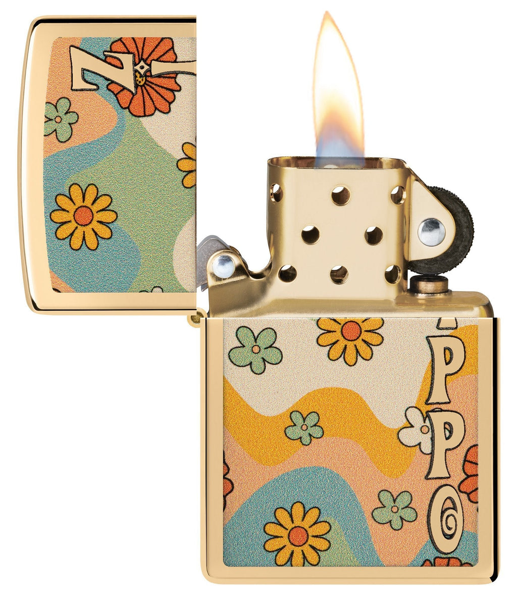 Zippo Flower Power Design 48503